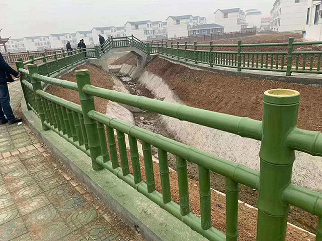 河道仿木護欄園林景觀方案